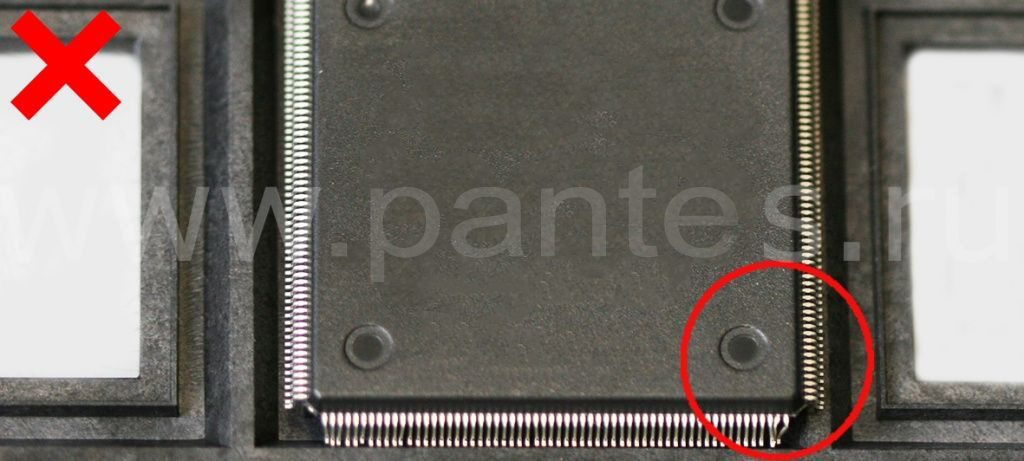 Микросхема с деформированными выводами Микросхема с деформированными выводами